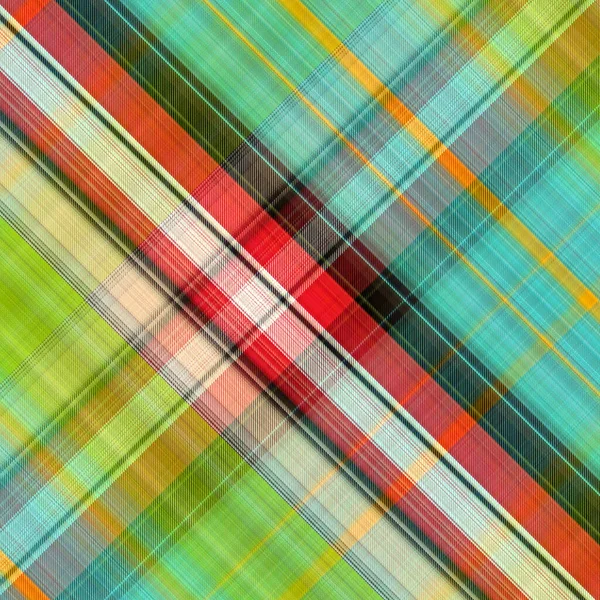 Kariertes Diagonalmuster Tartan Bunten Hintergrund Raster Illustration — Stockfoto