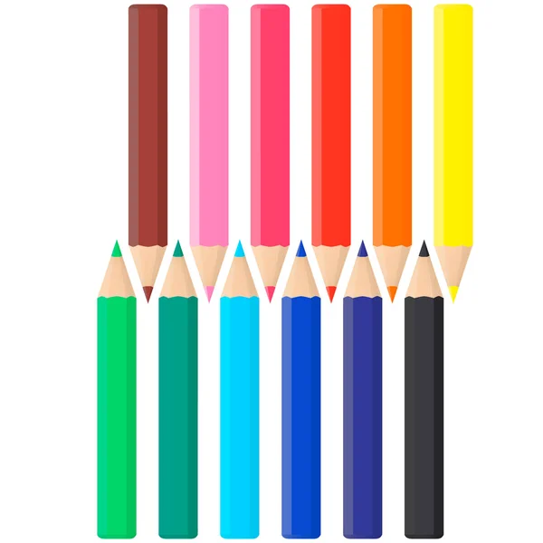 Color pencils set. — Stock Vector