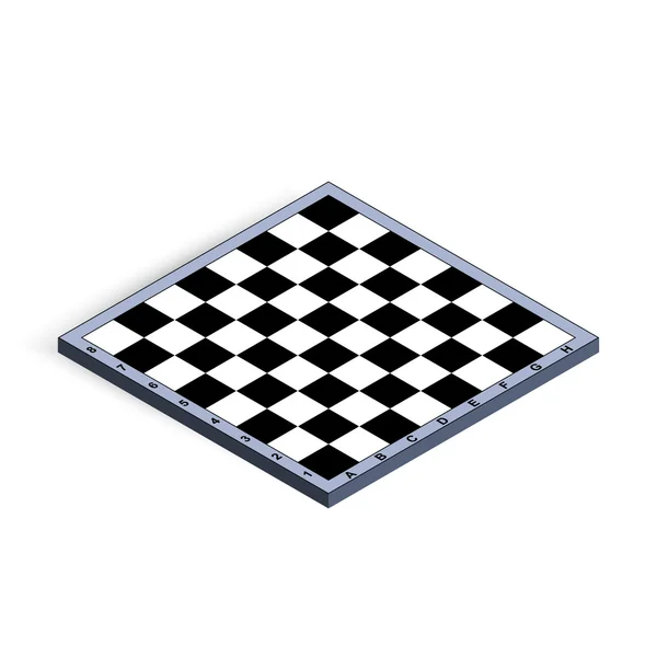 3D tabuleiro de xadrez isométrico . — Vetor de Stock