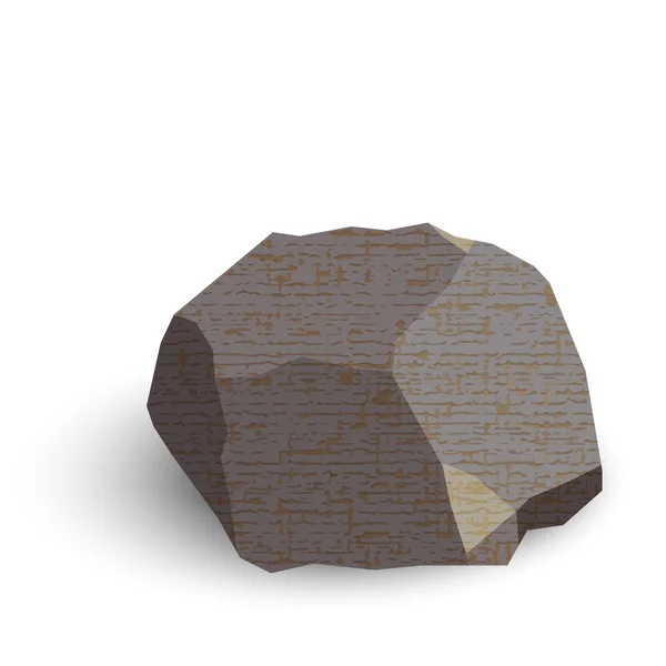 Kámen izometrické izolovaných na bílém pozadí. Vektorový illustratio — Stockový vektor