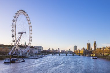 Londra manzarası manzaraya gündoğumu yerler ile
