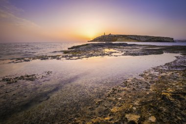 Malta St.Paul 's Island gündoğumu