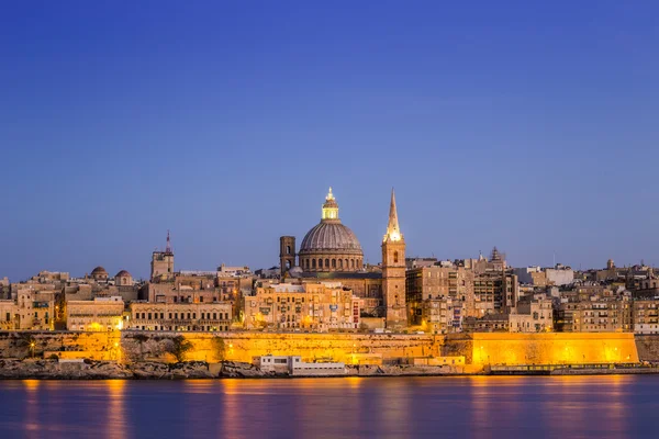 Valletta, Malta ao entardecer — Fotografia de Stock