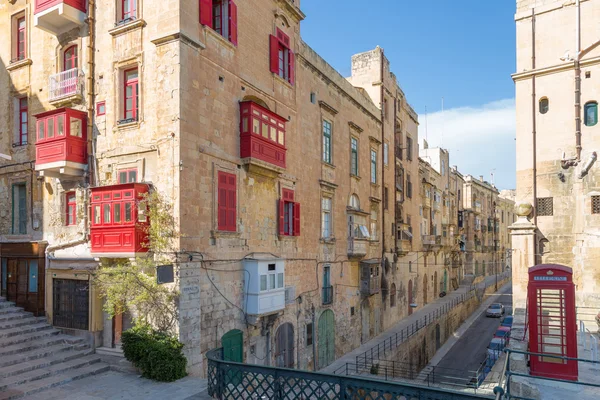 Streetview de Valletta, Malta — Fotografia de Stock