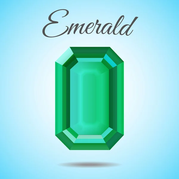 Vektorové emerald gem — Stockový vektor