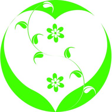 kalp sevgi çiçek tohumu ile