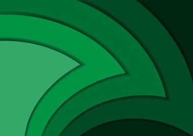 Soyut yeşil 3d ok dalga çizgisi sertifika soyut adam