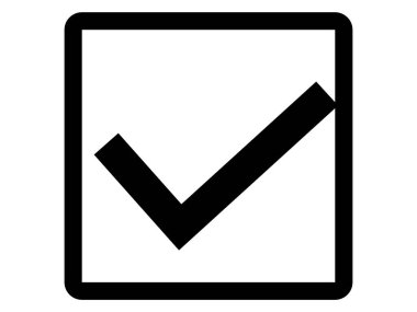 Bu bir onay kutusunun çizimi (kontrol düğmesi)).