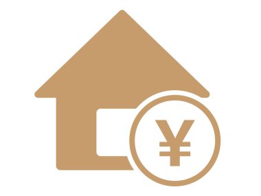 Bu bir ev ve paranın siluetinin çizimi..