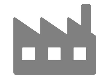 Bu bir fabrika siluetinin (küçük ve orta büyüklükteki işletmeler için simge) bir illüstrasyonudur).