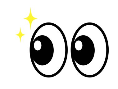 Bu parlak bir göz küresi izi (dikkat simgesi).