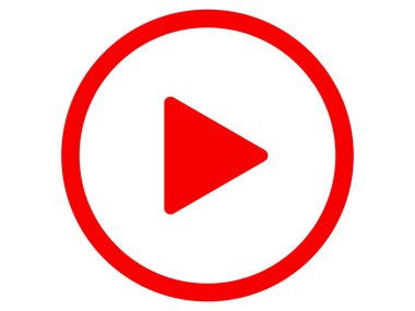 Video oynatma düğmesi çizimi