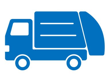 Bu bir çöp kamyonu silueti simgesi..