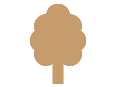 Bu bir ağaç silueti simgesi..