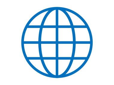 This is an illustration of a globe icon (global mark).