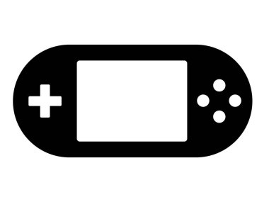 Bu bir oyun konsolu siluet simgesinin çizimi.