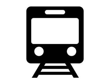 Bu bir tren simgesi (demiryolu silueti).).
