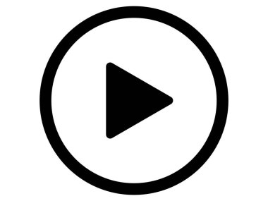 Bu bir video oynatma düğmesi simgesidir (işaretle).