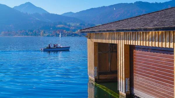 Navegando em Tegernsee — Fotografia de Stock