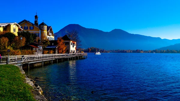 Tegernsee Bay Güz — Stok fotoğraf