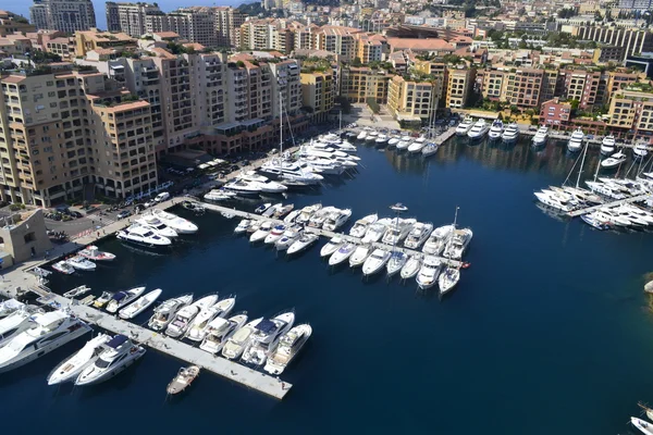 Sunny marina baia a Monaco — Foto Stock