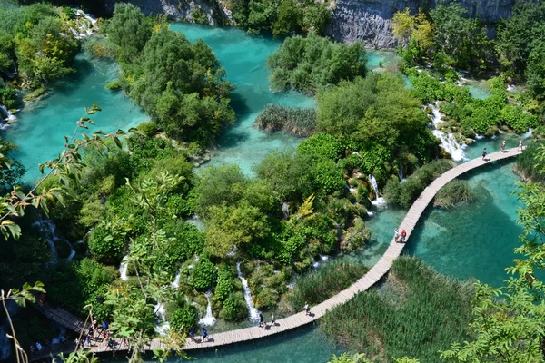 Parque nacional na Croácia Lagos Plitvice — Fotografia de Stock