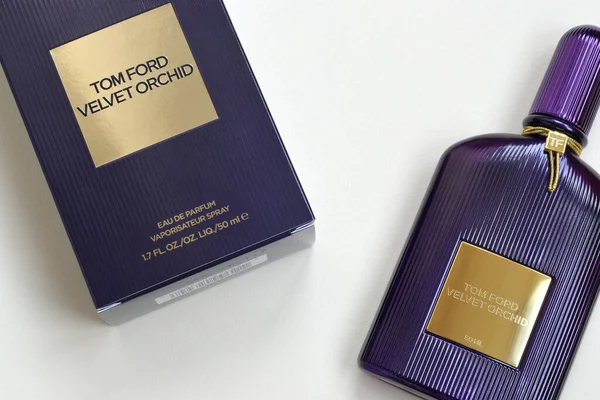 Kharkov Ukraine Février 2020 Tom Ford Bouteille Parfum Orchidée Velours — Photo