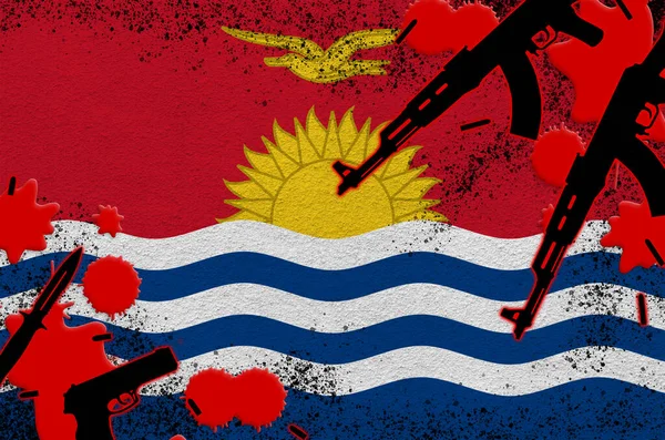키리바시의 국기와 작전에 — 스톡 사진