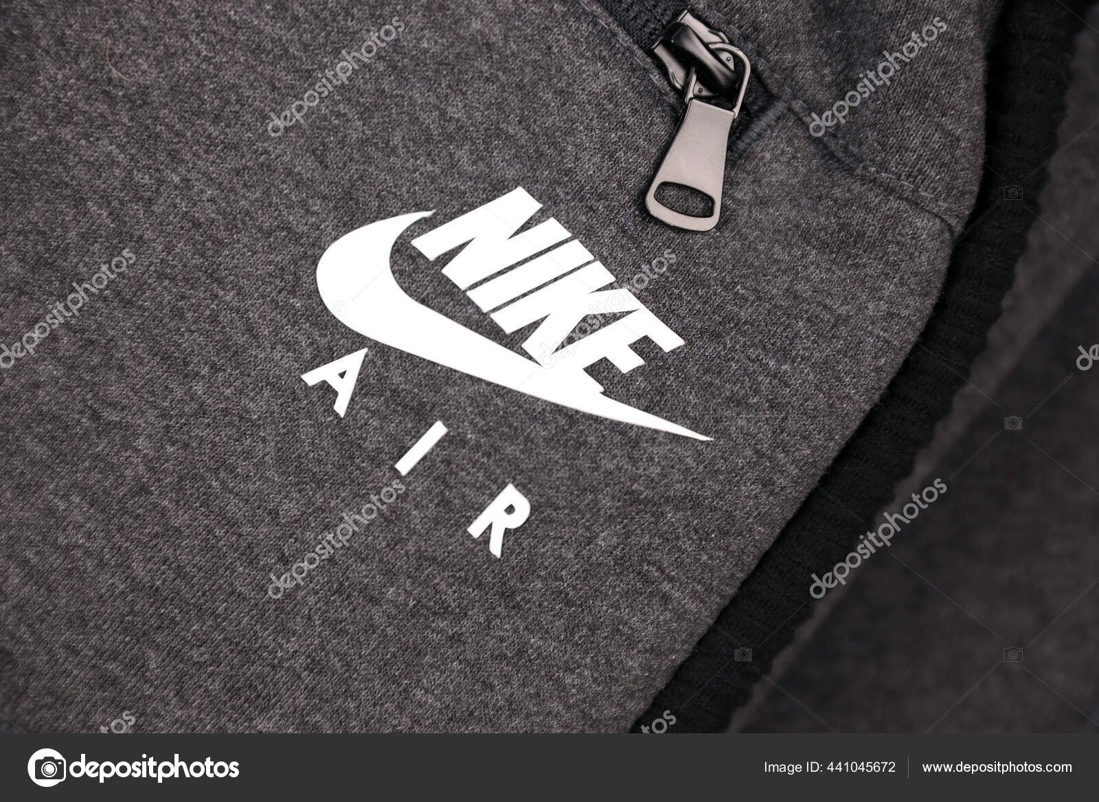 Kharkov Ukraine December 2020 Nike Air Logo Grey Fragment – Stock © Mehaniq #441045672