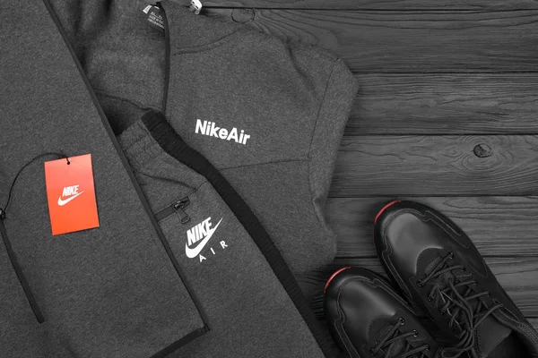 Kharkov Ucraina Dicembre 2020 Kit Abbigliamento Calzature Nike Nike Multinazionale — Foto Stock