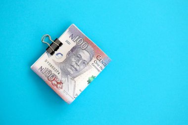 Nijerya naira para faturaları çok yakın. Finans ve bankacılık kavramı