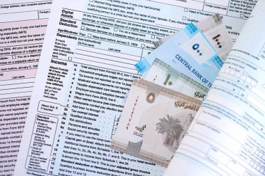 Birleşik Arap Emirlikleri kara para faturaları vergi formuna yakın. Vergi ve muhasebe kavramı