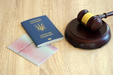 Alman geçici oturma izni ve Ukrayna pasaportu Yargıç Hammer 'a yakın duruyor. Fiktionsscheinigung