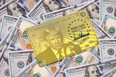 KYIV, UKRAINE - 13 ARALIK 2025 Altın Kart hatırası.