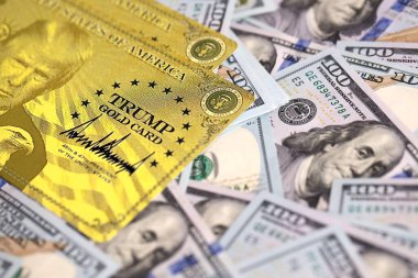 KYIV, UKRAINE - 13 ARALIK 2025 Altın Kart hatırası.