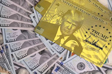 KYIV, UKRAINE - 13 ARALIK 2025 Altın Kart hatırası.