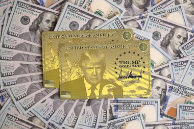 KYIV, UKRAINE - 13 ARALIK 2025 Altın Kart hatırası.