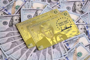 KYIV, UKRAINE - 13 ARALIK 2025 Altın Kart hatırası.