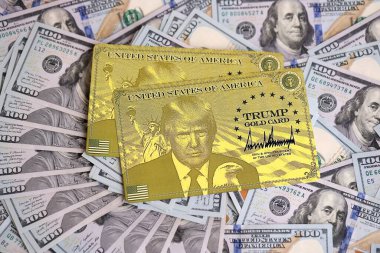 KYIV, UKRAINE - 13 ARALIK 2025 Altın Kart hatırası.