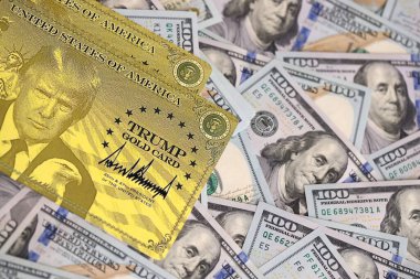 KYIV, UKRAINE - 13 ARALIK 2025 Altın Kart hatırası.