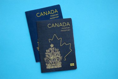 Masada Kanada pasaportu var. Kanada vatandaşları için resmi kimlik belgeleri. Seyahat ve turizm kavramı