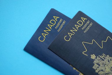 Masada Kanada pasaportu var. Kanada vatandaşları için resmi kimlik belgeleri. Seyahat ve turizm kavramı