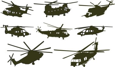 Askeri nakliye helikopteri kümesi