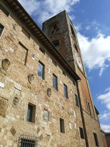 Colle Val Delsa Středověká Vesnice Kopcích Toskánska Itálie — Stock fotografie