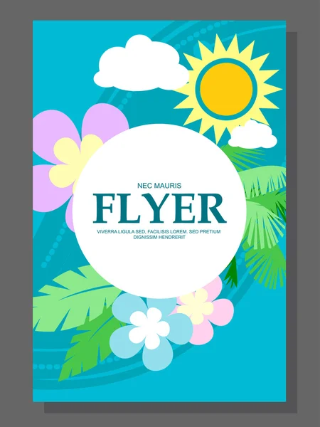 Spring sale concept hanging flowers, roll-up banner design, advertising. Vector — Stock Vector