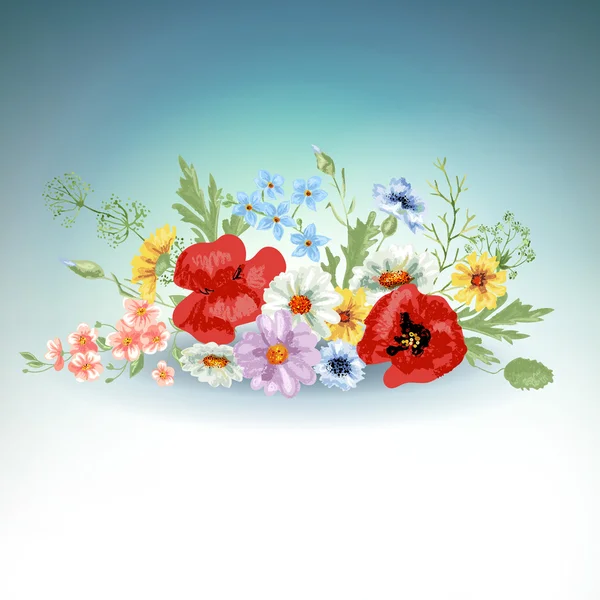 Фон з весняними квітами — стоковий вектор