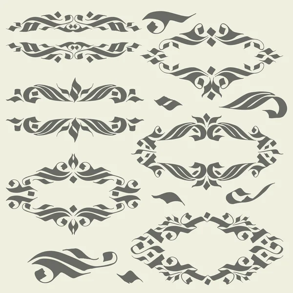 Background with hand-drawing calligraphy pattern. — Stock vektor
