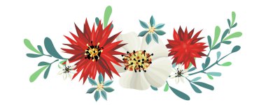 Güzel romantik çiçekler.