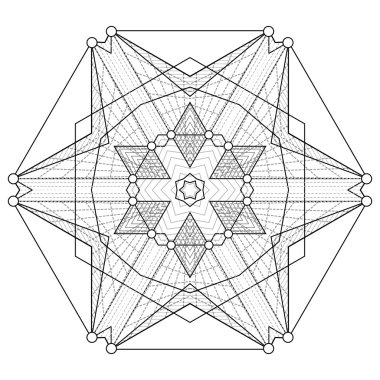Modern geometri desen.