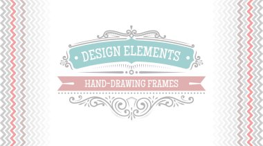 Vintage tasarım öğesi.